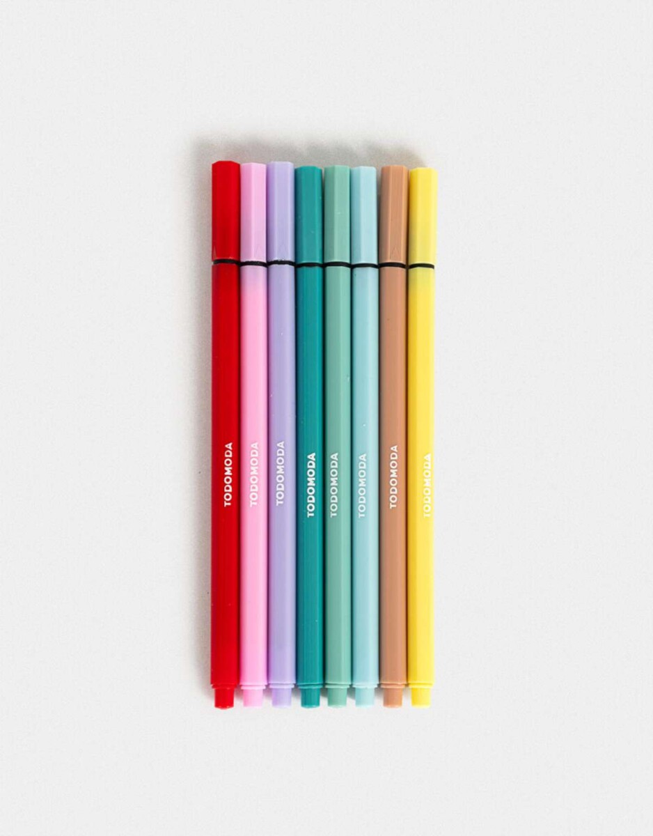 Set De Microfibras - Combinacion Multicolor 