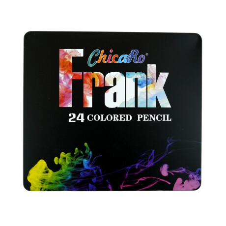LAPICES DE COLORES X24 LARGO TRIANGULAR LATA METAL LAPICES DE COLORES X24 LARGO TRIANGULAR LATA METAL