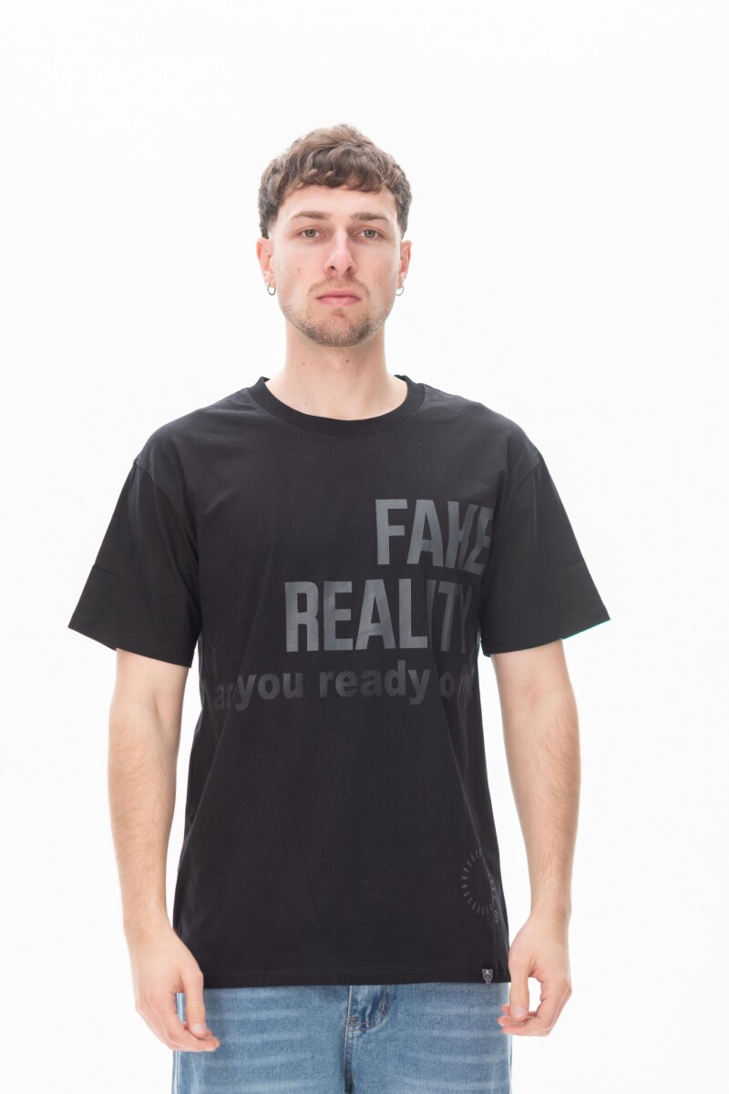 Remera Fake Negro