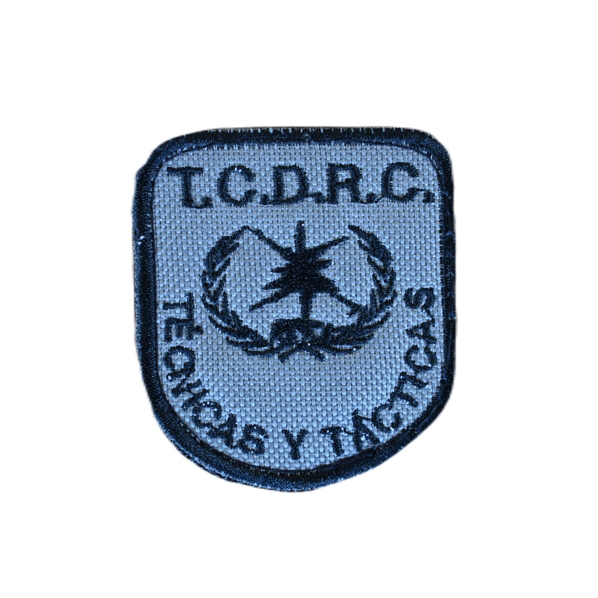 Parche bordado Técnicas y Tácticas - TCDRC - Gris 