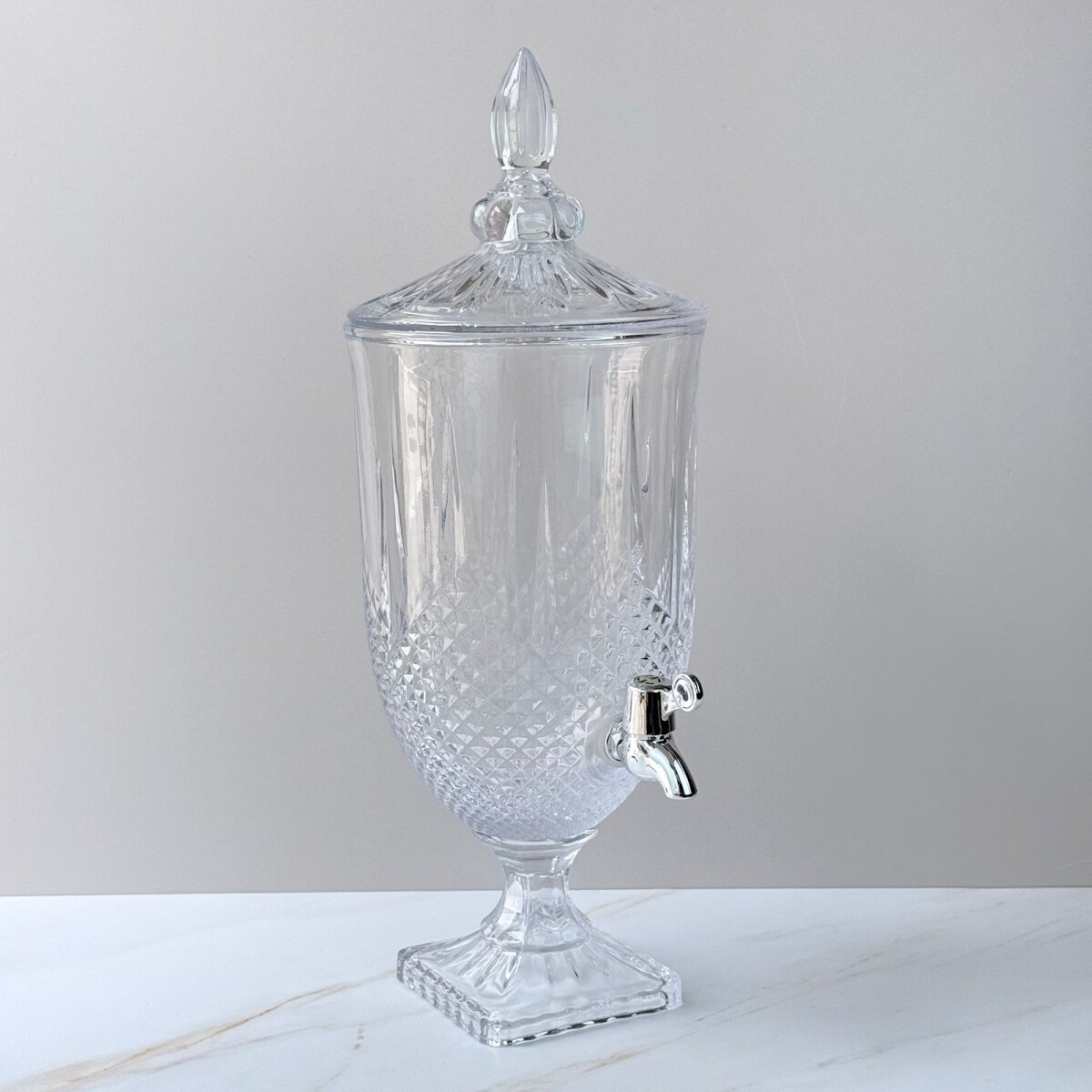 Dispensador de Bebidas de Vidrio 4.5L con Canilla y Pie 