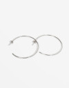 Aros Argollas Metal Aros Argolla Acero - Plateado