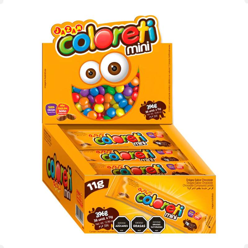 Golosinas Confites Coloreti 11 Grs X 36 Unidades Golosinas Confites Coloreti 11 Grs X 36 Unidades
