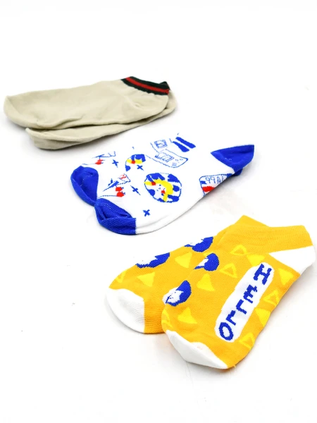 MEDIAS PACK X3 AMARILLO