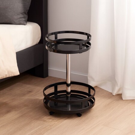 ORGANIZADOR GIRATORIO DE METAL MULTIUSO 2 BANDEJAS 26X41CM ORGANIZADOR GIRATORIO DE METAL MULTIUSO 2 BANDEJAS 26X41CM