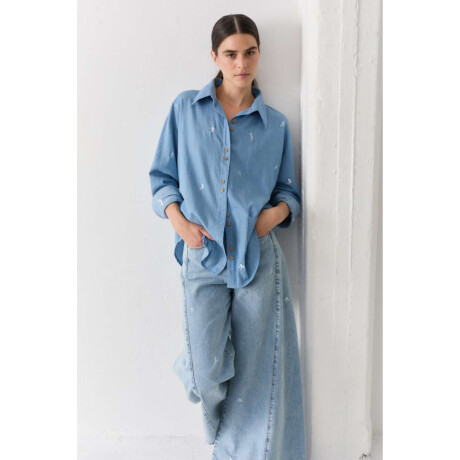 Pre Venta Camisa Sports Jean Celeste