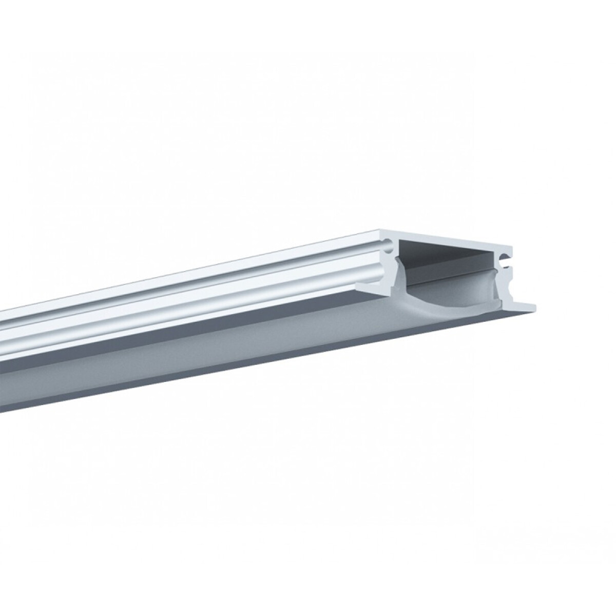 Regleta aluminio blanca p/cinta LED 2m 2,5X0,7cm - IX1635X 