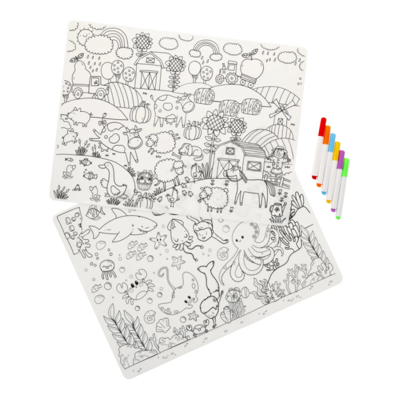 Individuales Lavables Granja y Mar Chau Pantallas Individuales Lavables Granja y Mar Chau Pantallas