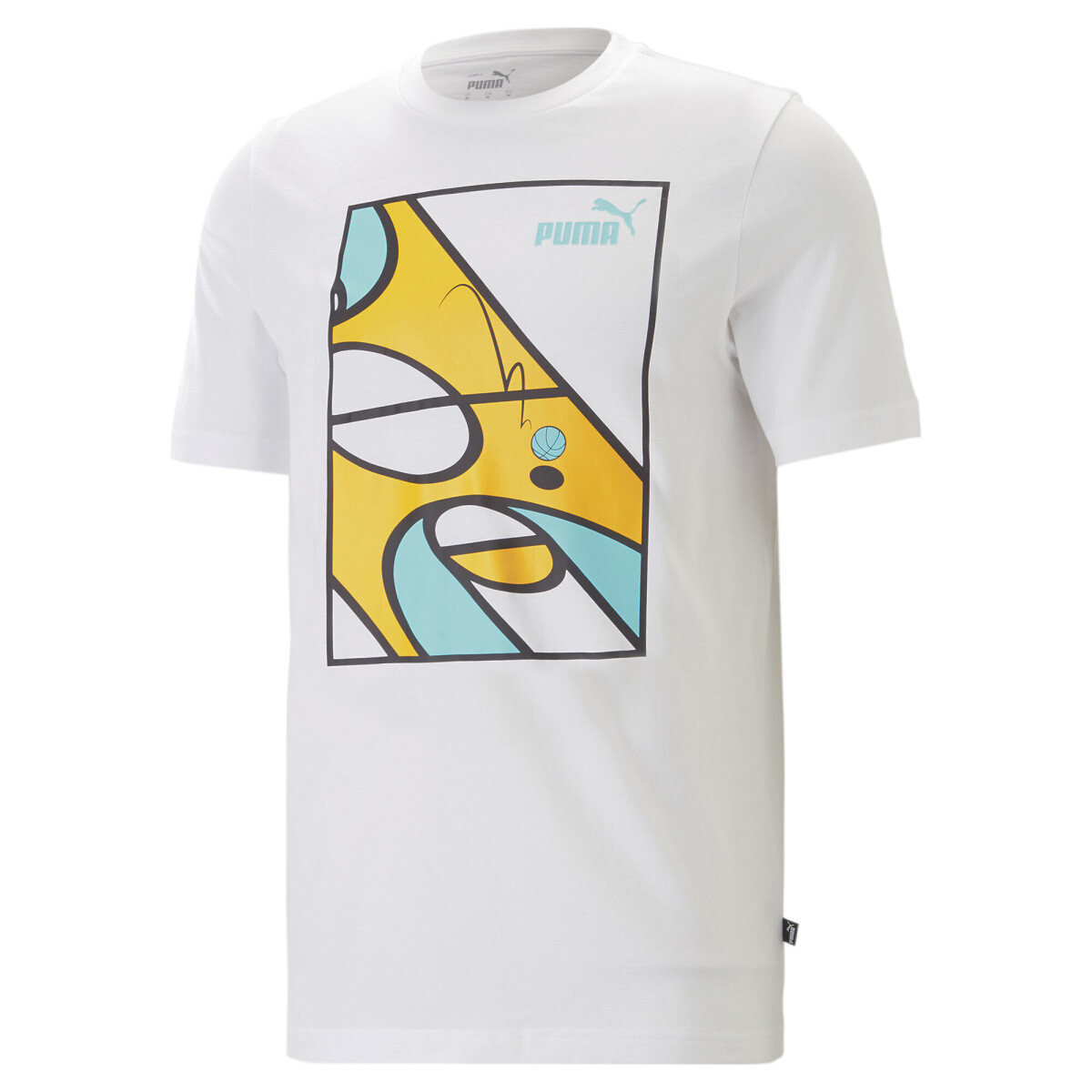 Remera Puma Graphics Court Tee de Hombre - 674481 02 - Blanco 