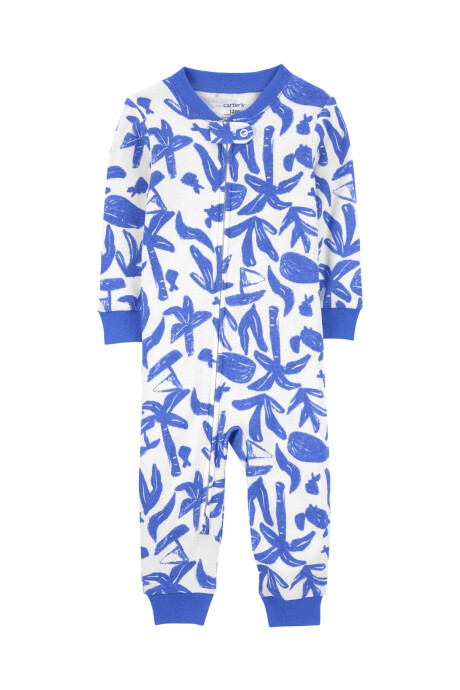 Pijama una pieza de algodón, diseño océano Pijama una pieza de algodón, diseño océano