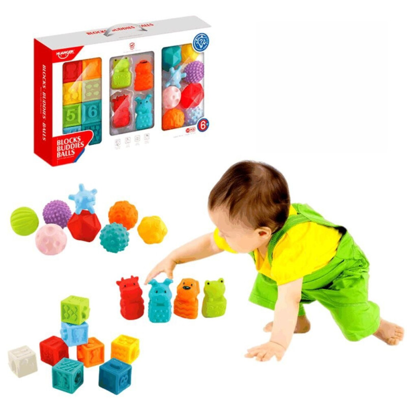 Bloques, amigos, pelotas Bloques, amigos, pelotas