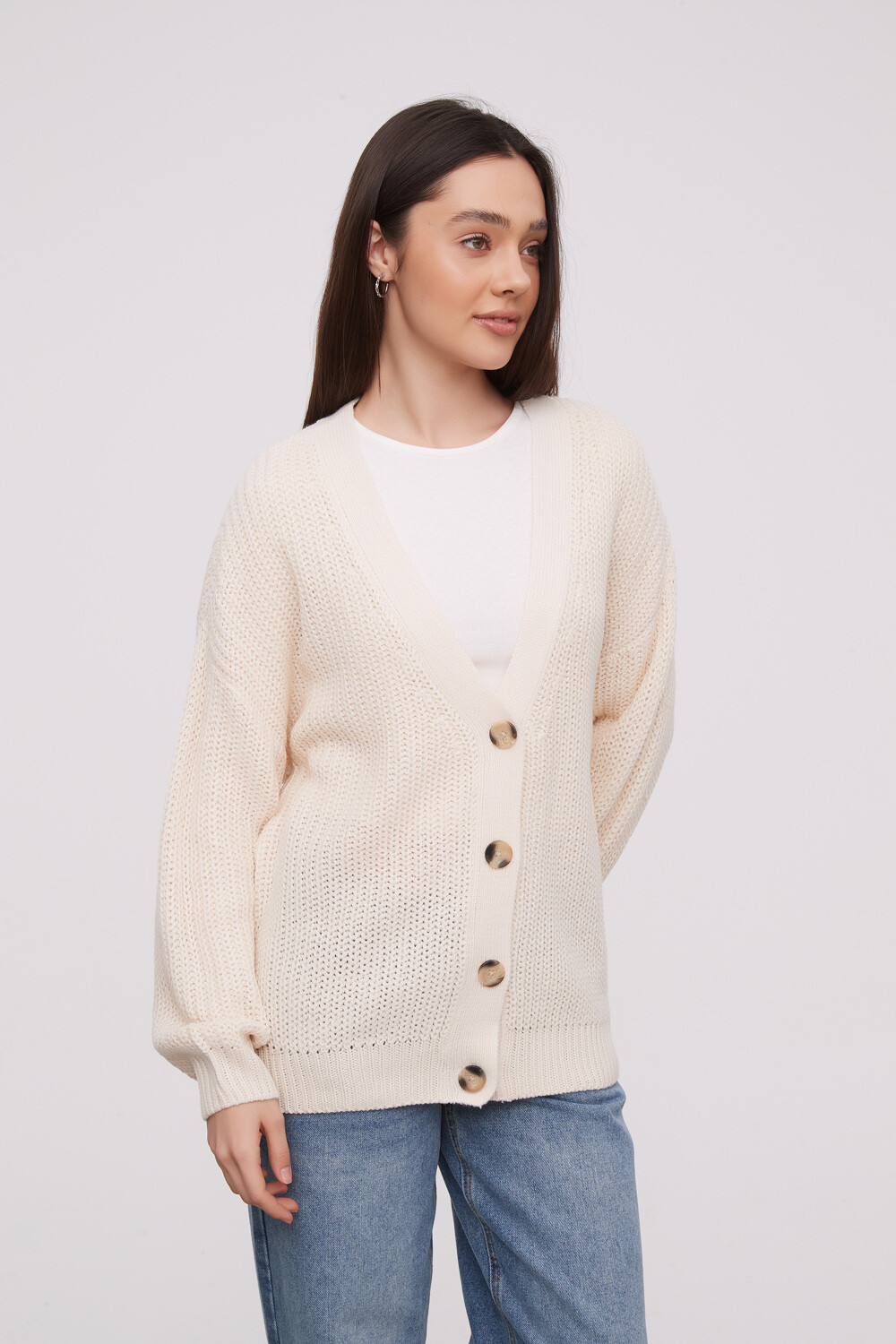 Cardigan Ahualoa Crudo / Natural