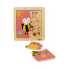 Puzzle Silueta Madera Viga Abeja