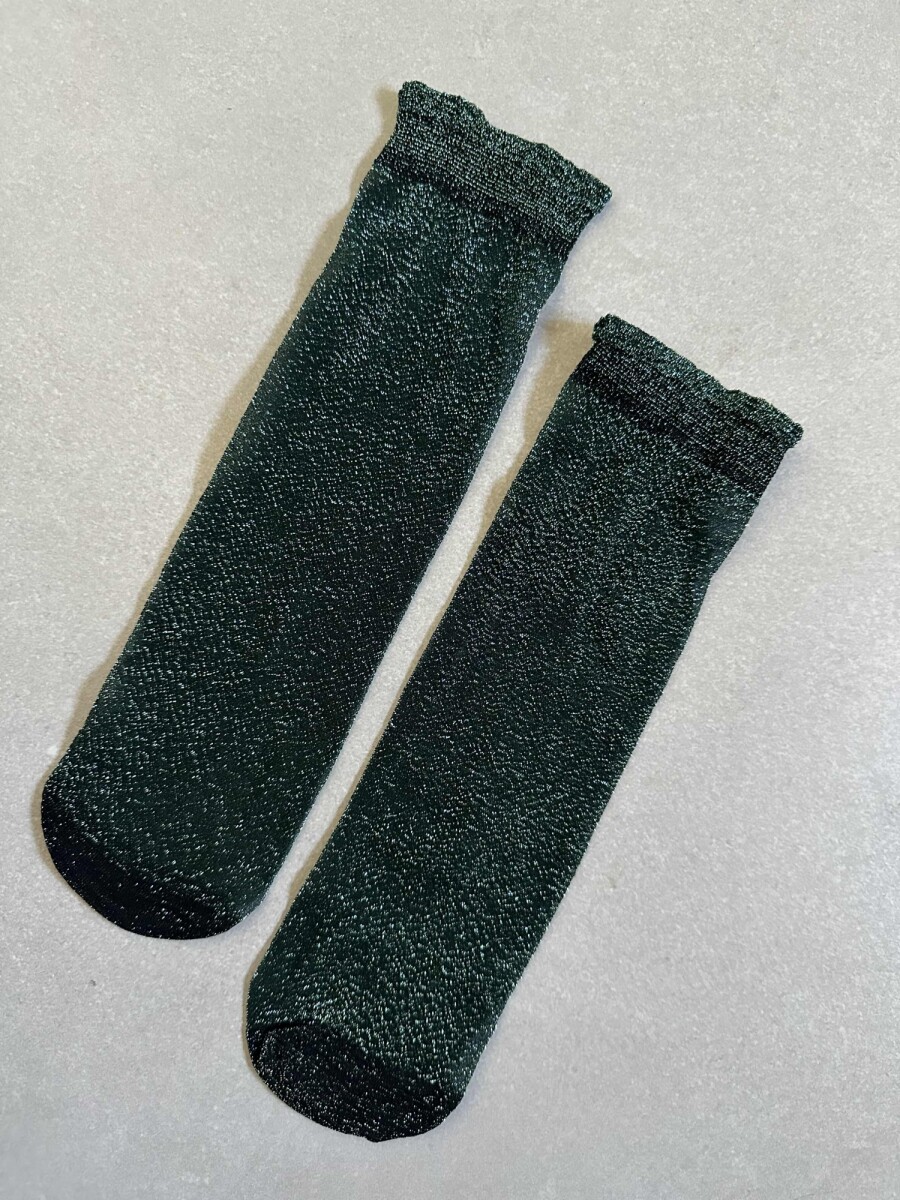MEDIAS CORTAS LUREX - VERDE 