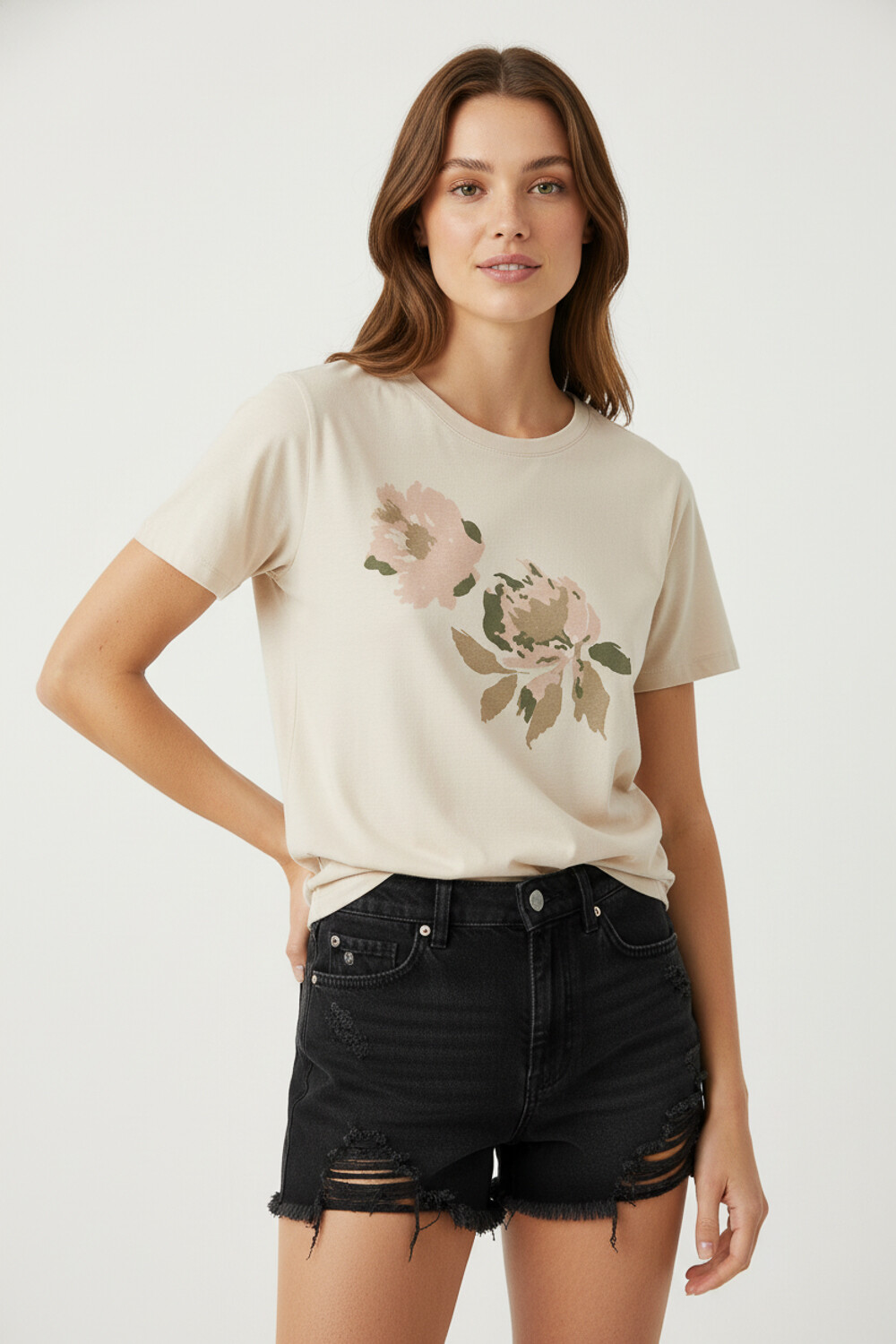 Remera Violeta Estampado 1