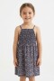Vestido tirantes estampa floral AZUL MARINO