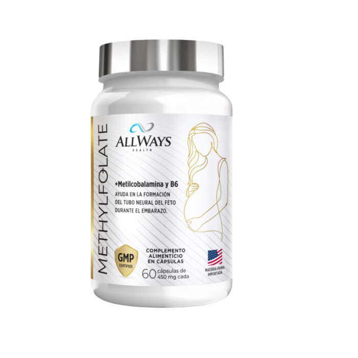 ALLWAYS METHYLFOLATE 60CAPx450MG única