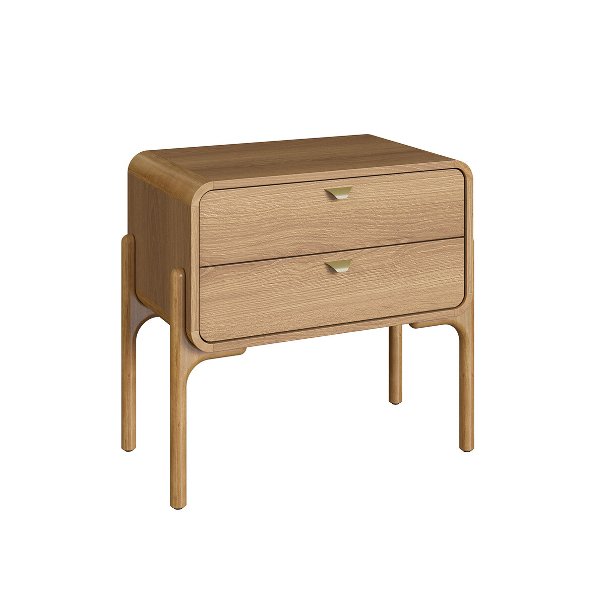 Mesa de Luz Select - Grande - 2 Cajones - Natural 
