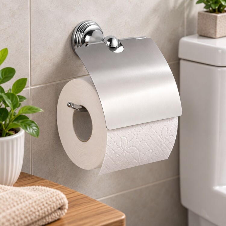 Porta Rollo de Papel Higienico Metalico Cromado para Amurar Porta Rollo de Papel Higienico Metalico Cromado para Amurar