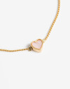 Pulseras Flexibles Perla Pulsera Flexible Corazón Nácar - Dorado Oro Amarillo