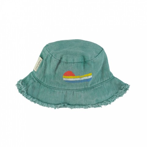 SS25.AC2501A Gorro De Playa Niños Azul Multicolor Piupiuchick - 3 A 10 Años