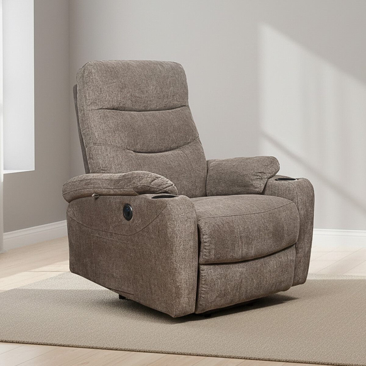 SOFÁ RECLINABLE MULTIFUNCIÓN - 1 CUERPO TELA NATURAL-BEIGE ATIKA BEIGE 