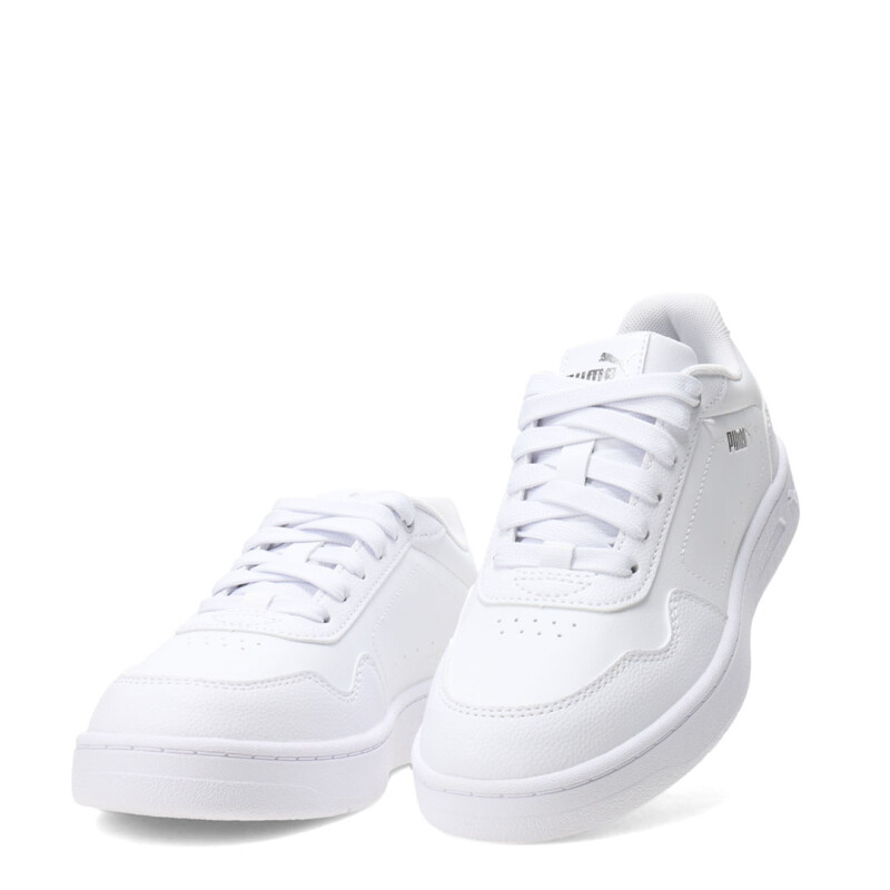Championes de Mujer Puma Court Classy Blanco - Plata