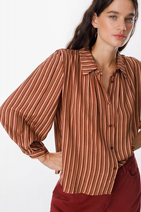 Camisa Rosven Bordeaux