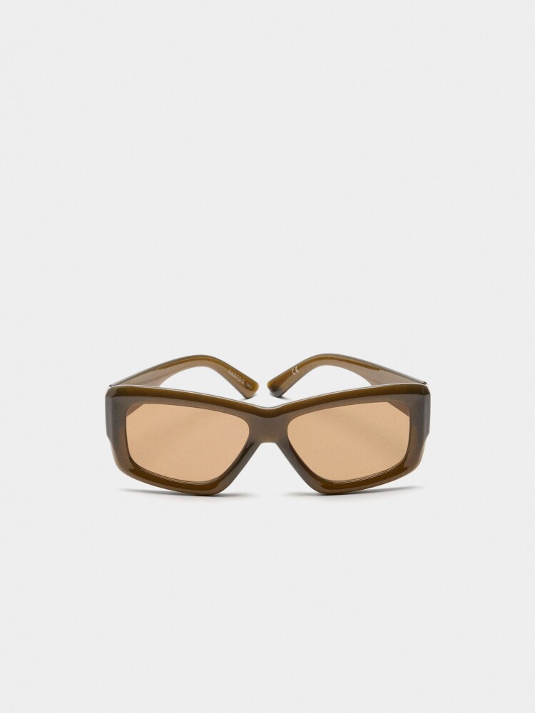 Gafas De Sol Cuadradas caqui