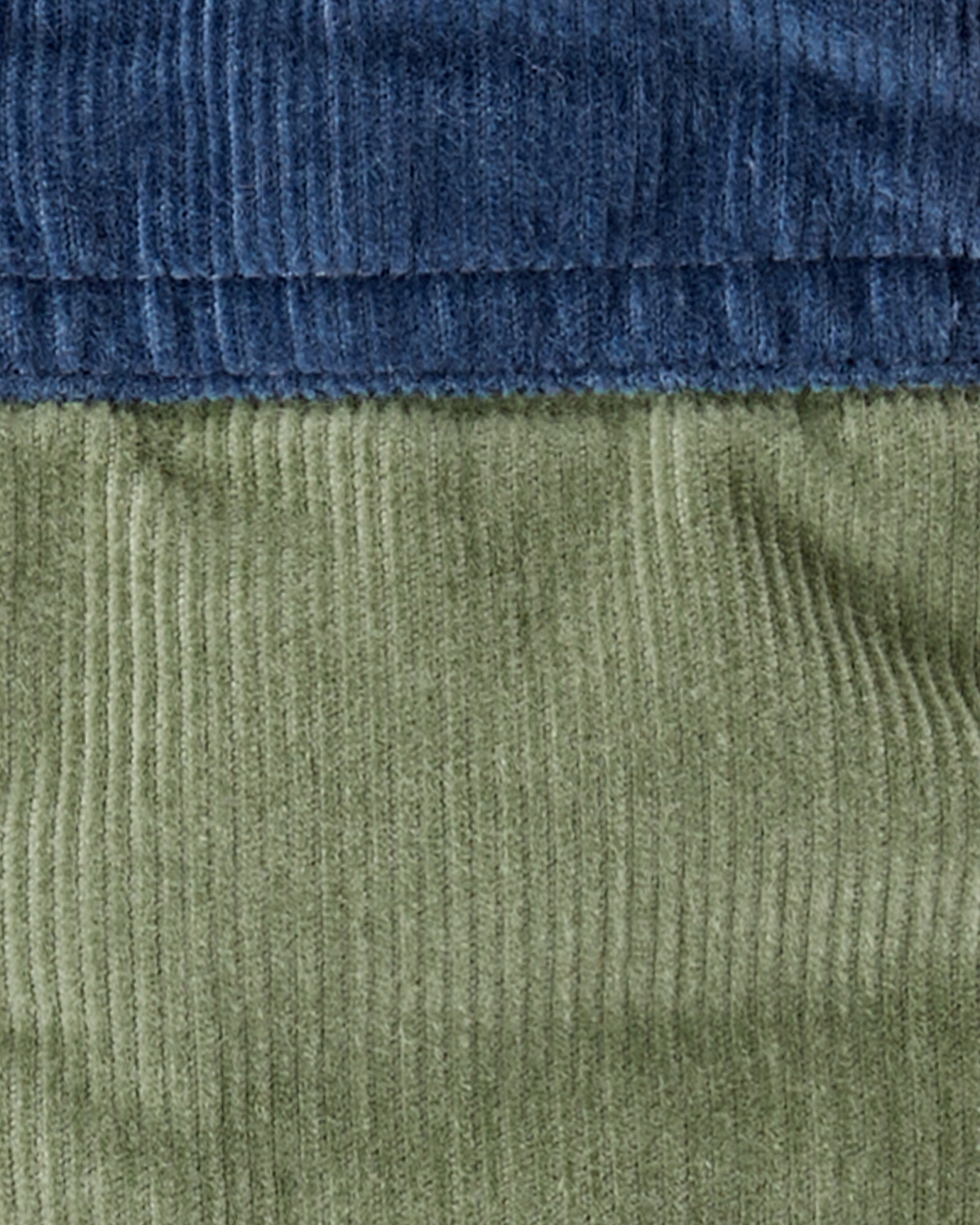 Chaleco de pana, diseño colorblock Sin color