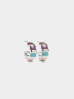 Aros De Esmalte multicolor