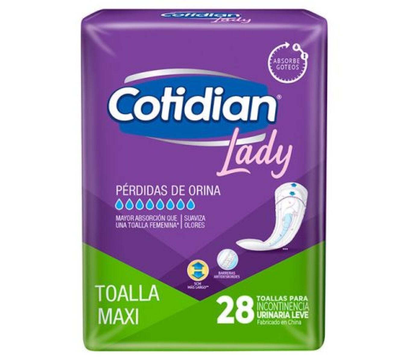 Cotidian Lady Maxi 28 unidades. 