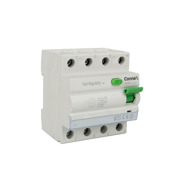Llave diferencial 4P 40A 30mA serie RCCB curva C CN1240
