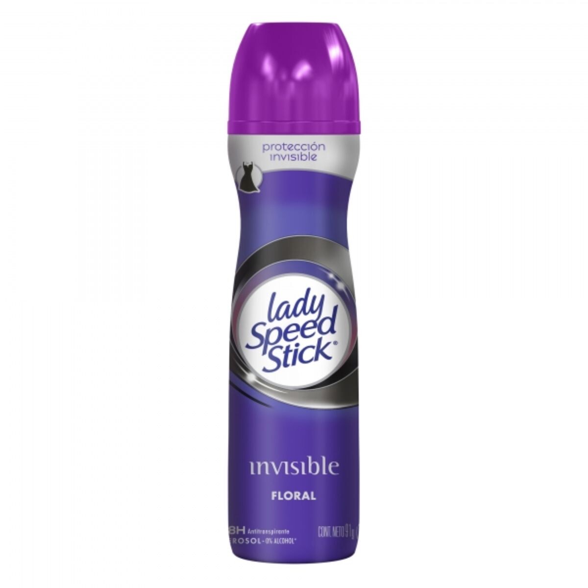 Desodorante Lady Speed Stick en Aerosol Invisible Floral 150 ML 