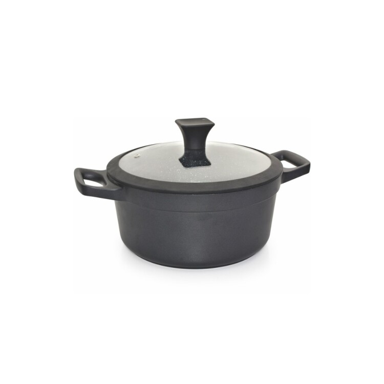 OLLA CACEROLA CUORI NERO 24CM 4,5 LITROS NEGRO