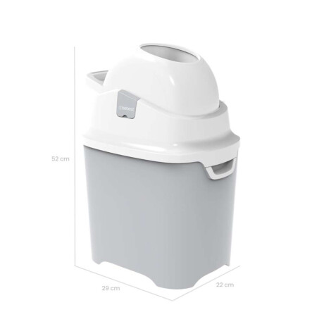 Contenedor de Pañales DIAPER CHAMP Bebesit Gris