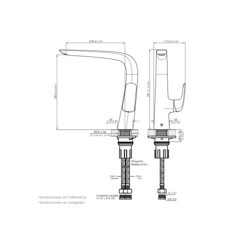 Griferia De Cocina Monocomando Linea Epuyen Fv 000