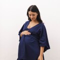 Imagen de Bata Aurora [BC12] Algodón Azul
