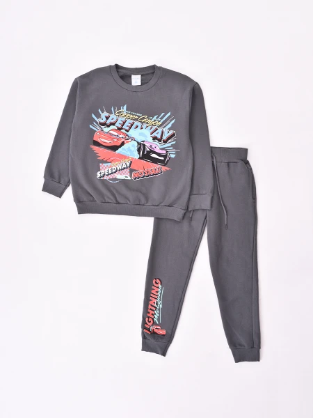CONJUNTO CARS SPEED WAY GRIS