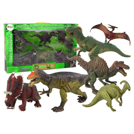Set Colección de Dinosaurios Juego de 6 Figuras en Plástico Multicolor