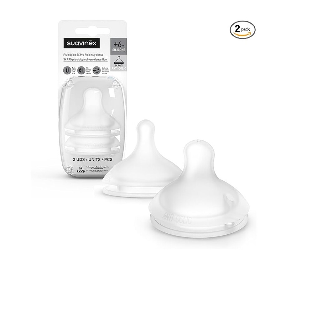 Set Tetina Fisiológica Suavinex Talle 6+ Flujo L