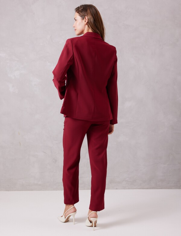 Blazer Sastrero Slim BORDEAUX
