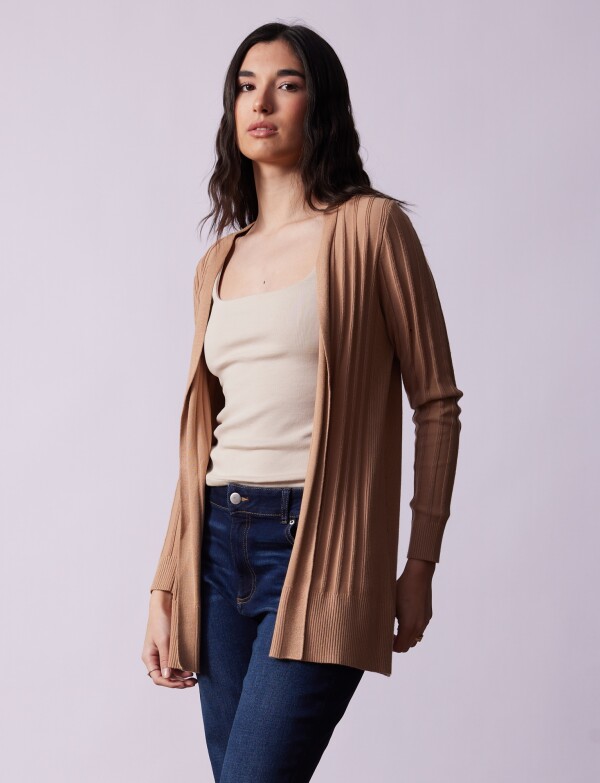 Cardigan Rib TOSTADO