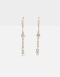Aros Colgantes Largos Strass Aros Largos Con Cubic - Dorado