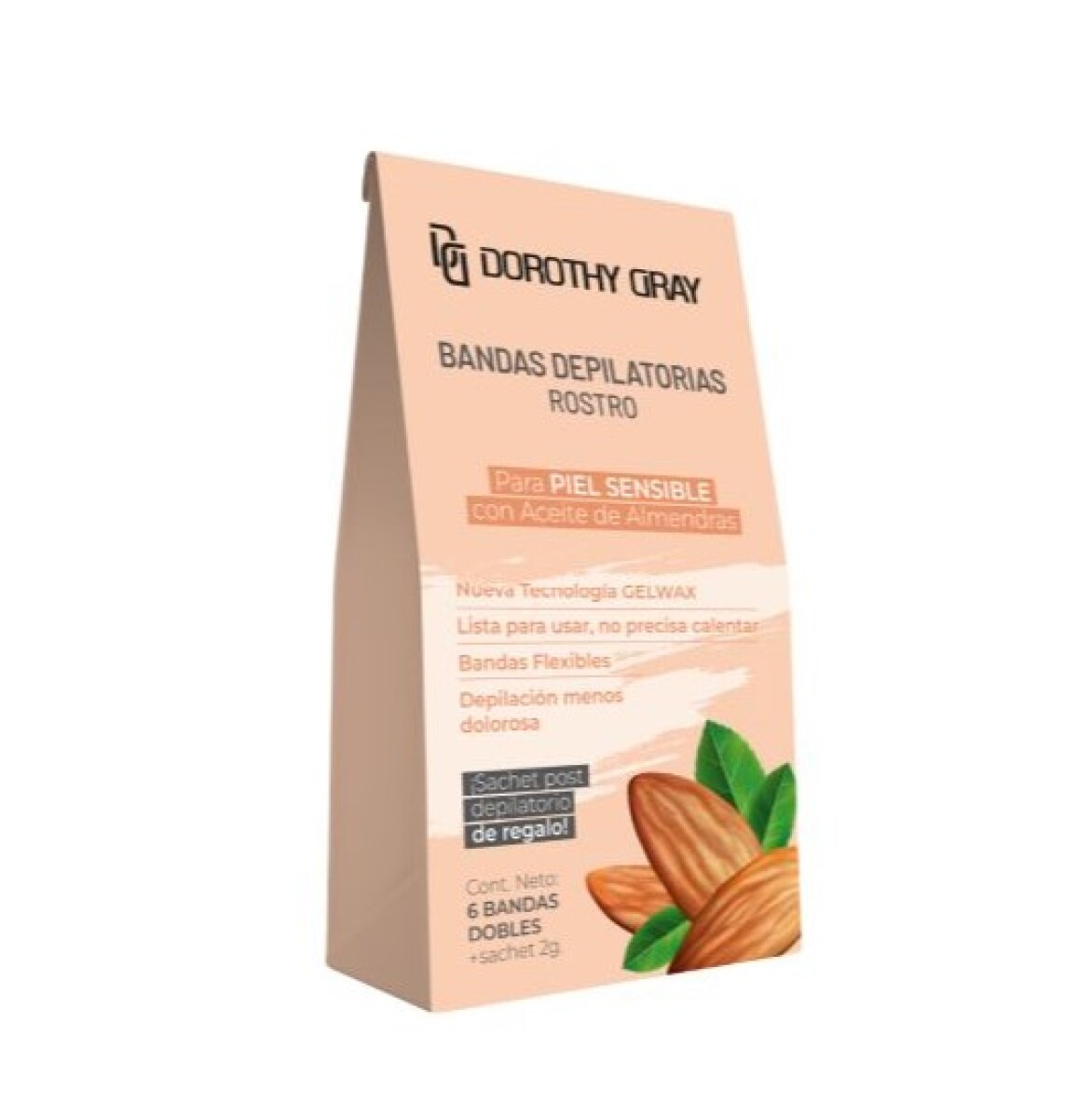 Bandas depilatorias x6 Dorothy Gray - Rostro- Piel sensible 