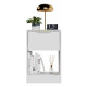 Mesa De Luz Moderna Dormitorio Para Cabecera Moderna Paris Blanco