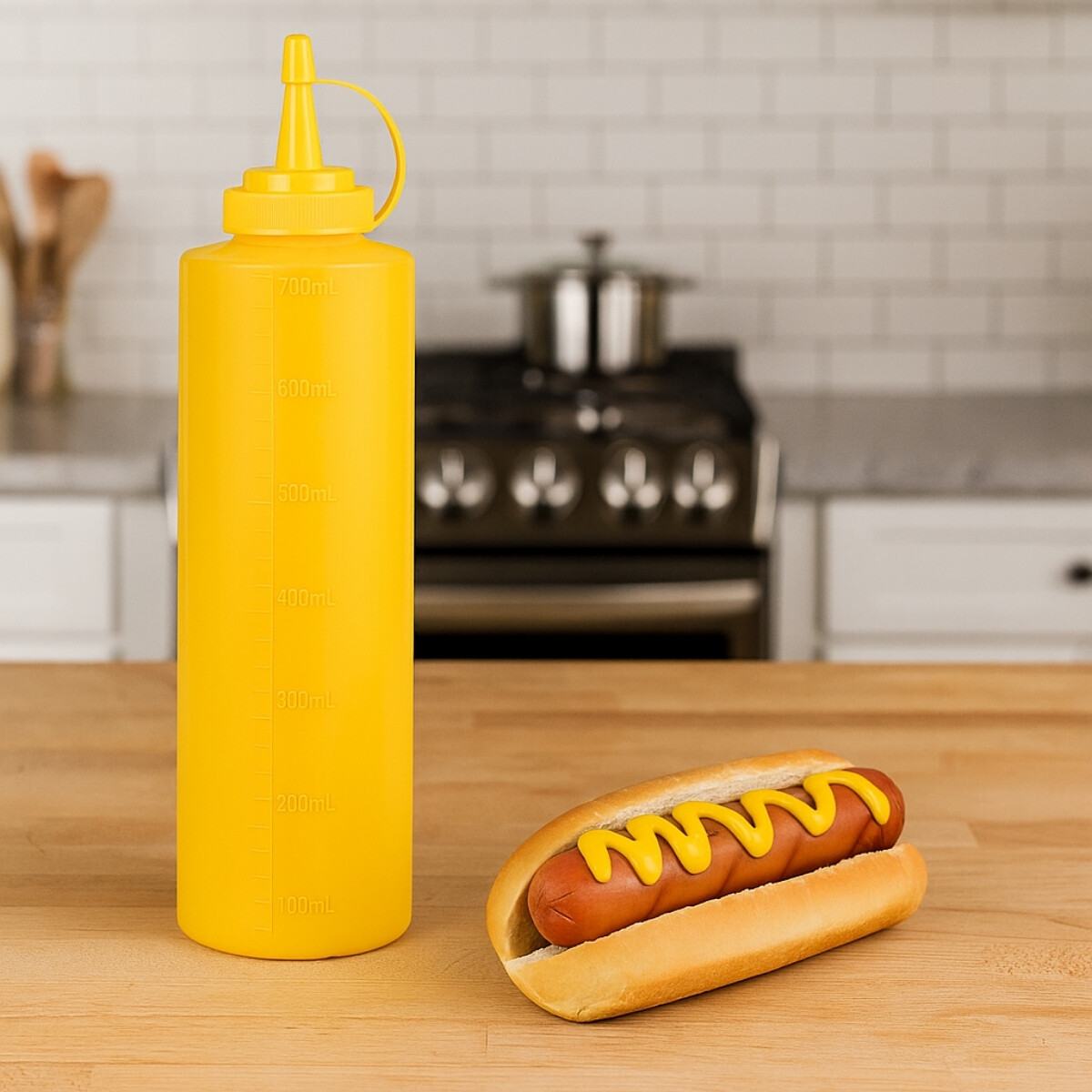 Pomo de salsa 700 ml Amarillo 