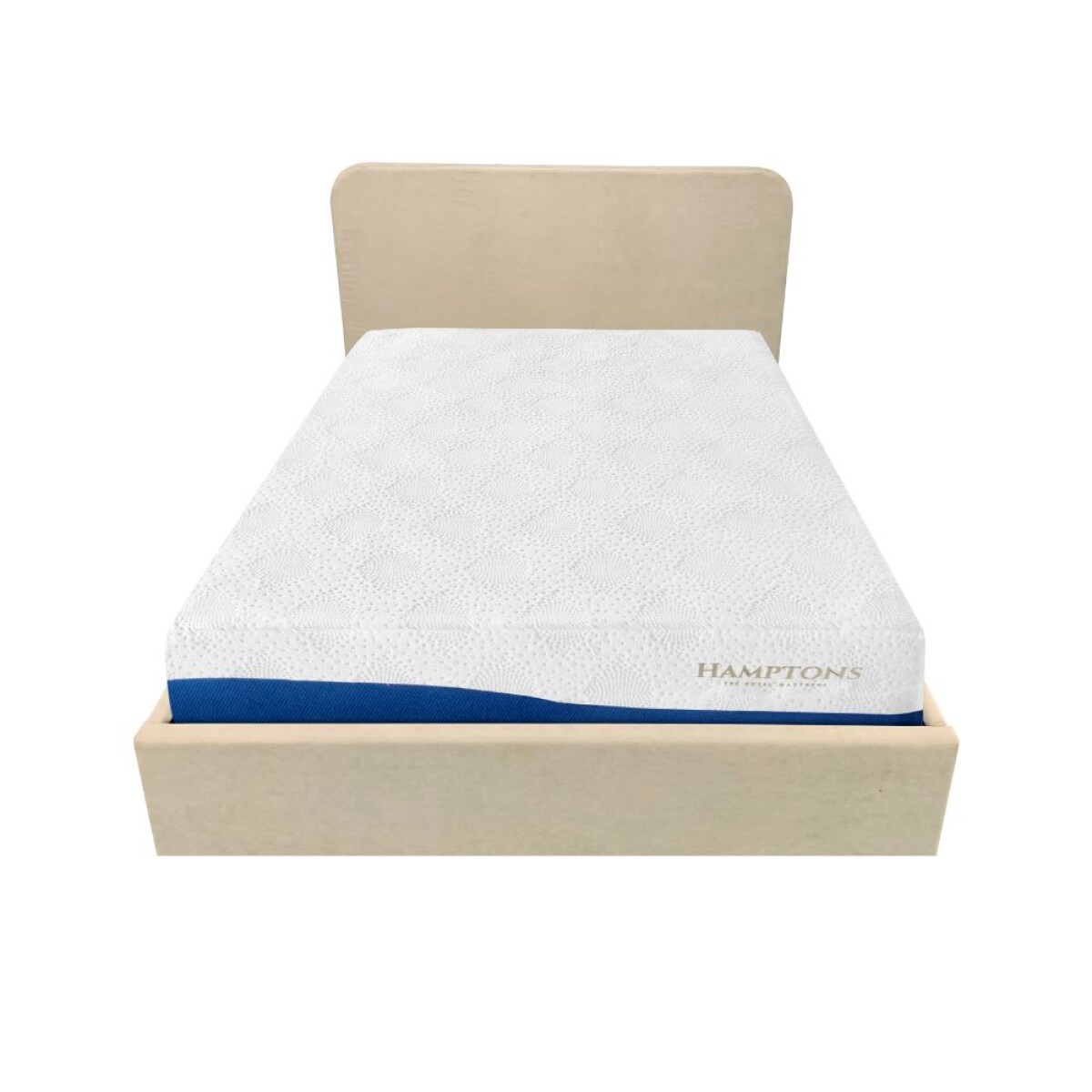 Sommier baul queen HAMPTONS Hybrid Memory Foam con Respaldo 