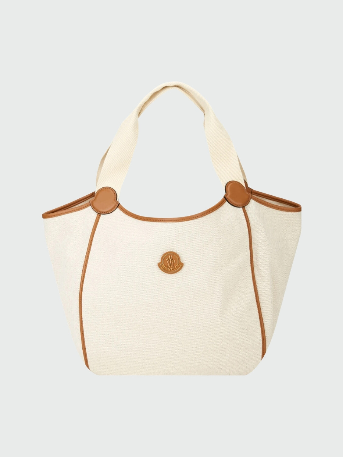 Moncler -Cartera lona con sobre extraíble, Nelani Beige