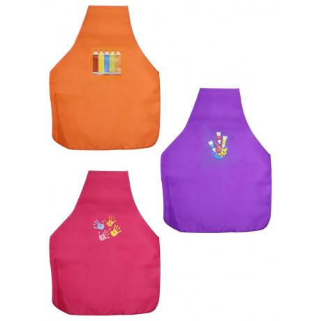 DELANTAL NIÑO LISO POLYESTER 48X38CM 23336 DELANTAL NIÑO LISO POLYESTER 48X38CM 23336
